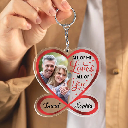 Custom Acrylic Keychain - Acrylic Custom Shaped - Gift For Couple, Husband Wife, Anniversary