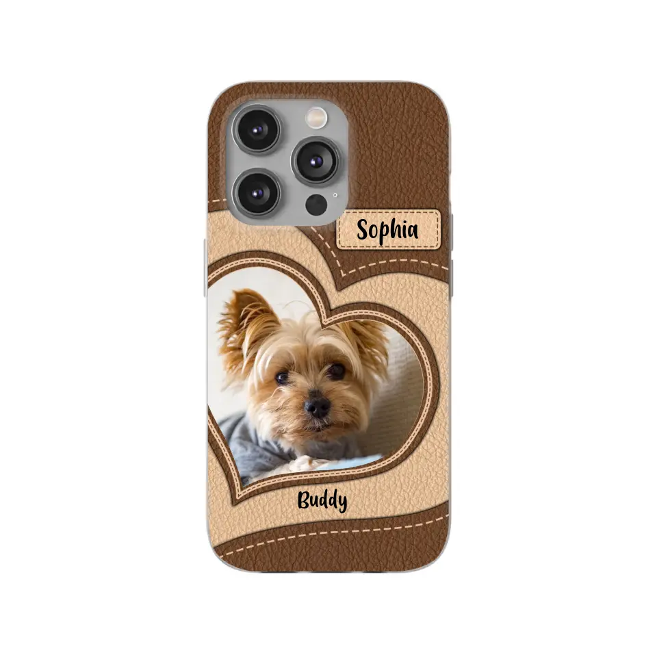 Personalized Phone Case Pet Lovers Custom Photo Upload - Gifts For Pet Owners, Pet Lovers, Case For iPhone, Samsung