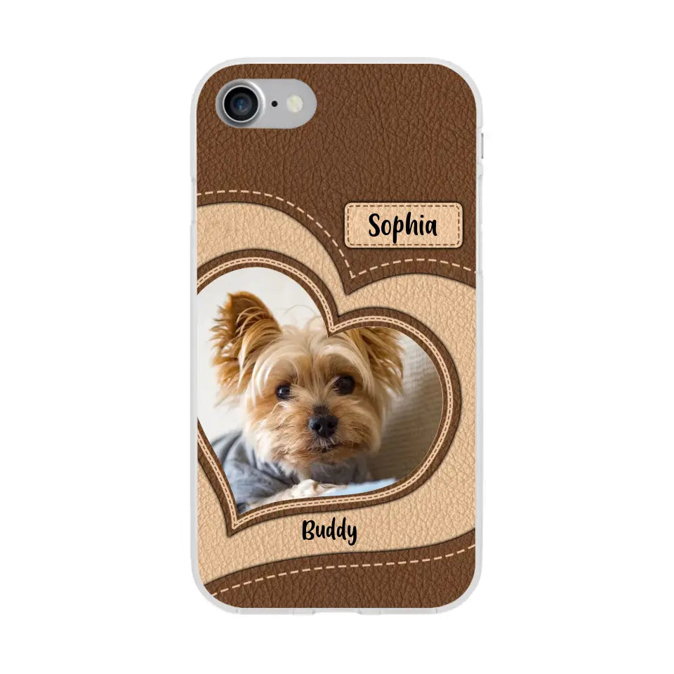 Personalized Phone Case Pet Lovers Custom Photo Upload - Gifts For Pet Owners, Pet Lovers, Case For iPhone, Samsung