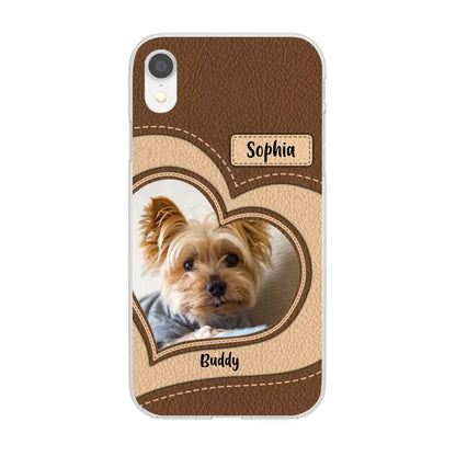 Personalized Phone Case Pet Lovers Custom Photo Upload - Gifts For Pet Owners, Pet Lovers, Case For iPhone, Samsung