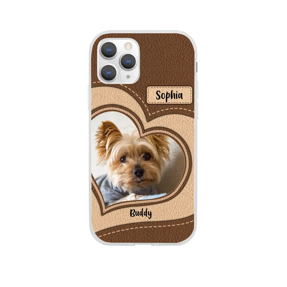 Personalized Phone Case Pet Lovers Custom Photo Upload - Gifts For Pet Owners, Pet Lovers, Case For iPhone, Samsung