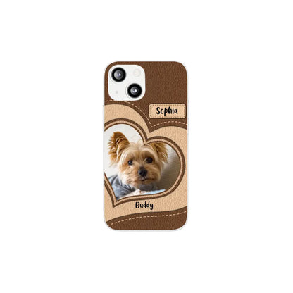 Personalized Phone Case Pet Lovers Custom Photo Upload - Gifts For Pet Owners, Pet Lovers, Case For iPhone, Samsung