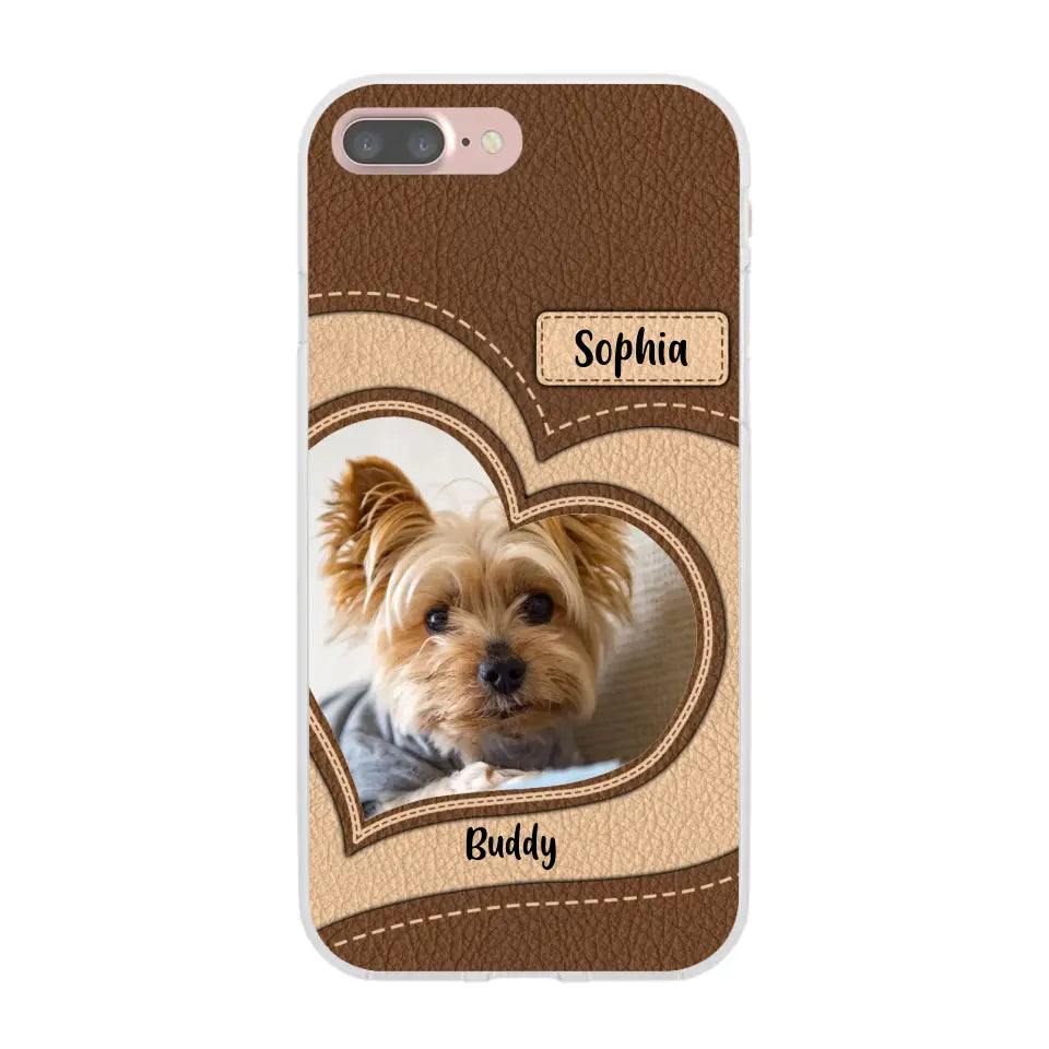 Personalized Phone Case Pet Lovers Custom Photo Upload - Gifts For Pet Owners, Pet Lovers, Case For iPhone, Samsung