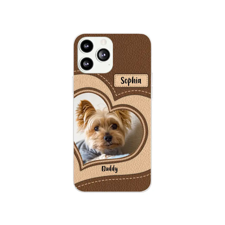 Personalized Phone Case Pet Lovers Custom Photo Upload - Gifts For Pet Owners, Pet Lovers, Case For iPhone, Samsung