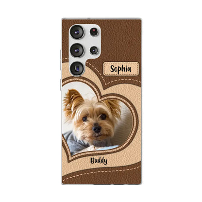 Personalized Phone Case Pet Lovers Custom Photo Upload - Gifts For Pet Owners, Pet Lovers, Case For iPhone, Samsung