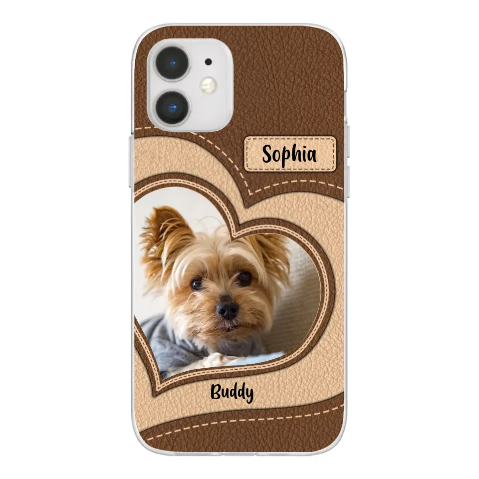 Personalized Phone Case Pet Lovers Custom Photo Upload - Gifts For Pet Owners, Pet Lovers, Case For iPhone, Samsung