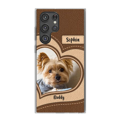 Personalized Phone Case Pet Lovers Custom Photo Upload - Gifts For Pet Owners, Pet Lovers, Case For iPhone, Samsung