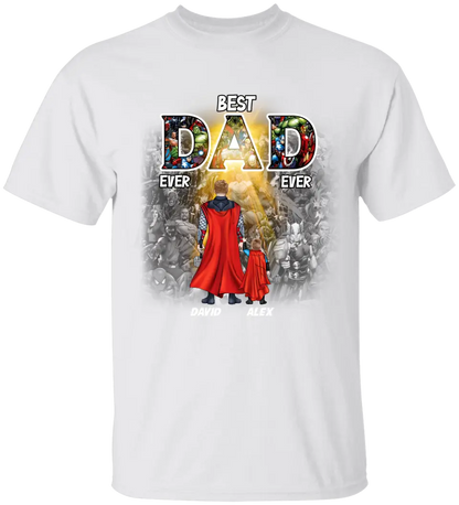 AV1 - Best DAD, MOM, Ever -  Personalized Shirt - Gift For Father, Dad, Daddy, Mom - Father’s Day, Mother's Day