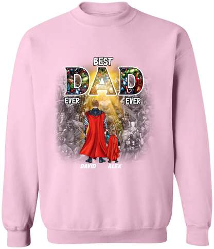 AV1 - Best DAD, MOM, Ever -  Personalized Shirt - Gift For Father, Dad, Daddy, Mom - Father’s Day, Mother's Day