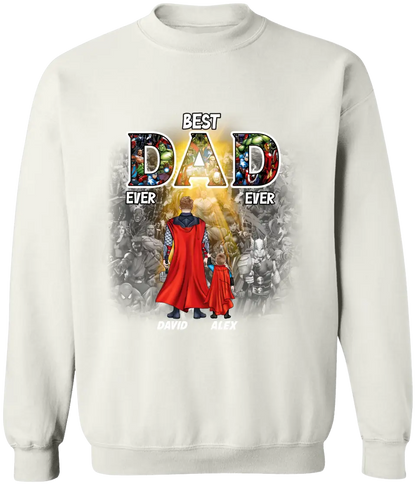 AV1 - Best DAD, MOM, Ever -  Personalized Shirt - Gift For Father, Dad, Daddy, Mom - Father’s Day, Mother's Day