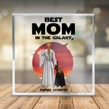 SW1- Best Mom, Dad In the Galaxy - Personalized Gifts Custom Acrylic Plaque , Gift For Family, Father, Dad, Daddy, Mom - Father’s Day, Mother's Day