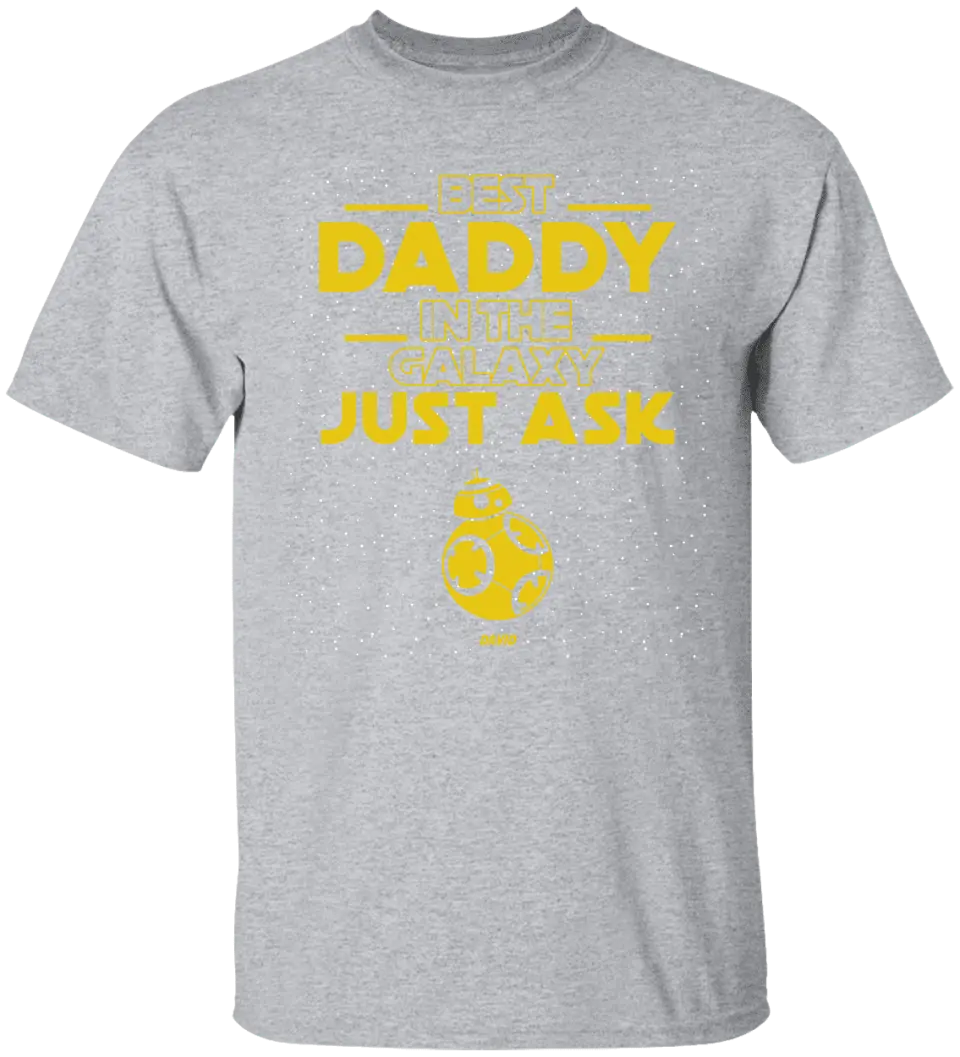 SW1- Best Father In The Galaxy with Kids Names - Personalized T shirt, Gift For Father, Dad, Mom, Daddy, Father’s Day, Mother's Day