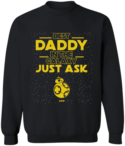 SW1- Best Father In The Galaxy with Kids Names - Personalized T shirt, Gift For Father, Dad, Mom, Daddy, Father’s Day, Mother's Day
