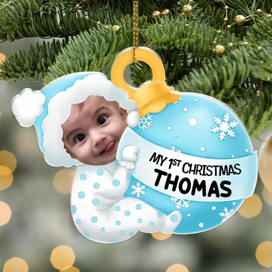 Custom Photo You Are My Perfect Gift This Christmas - Family Personalized Custom Ornament - Acrylic Custom Shaped - Christmas Gift For Baby Kids, Newborn Baby