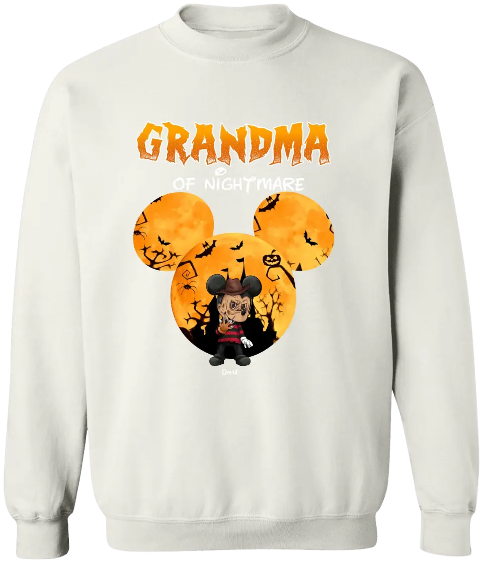 Grandma Of Nightmares Personalized Shirt - Happy Halloween Family