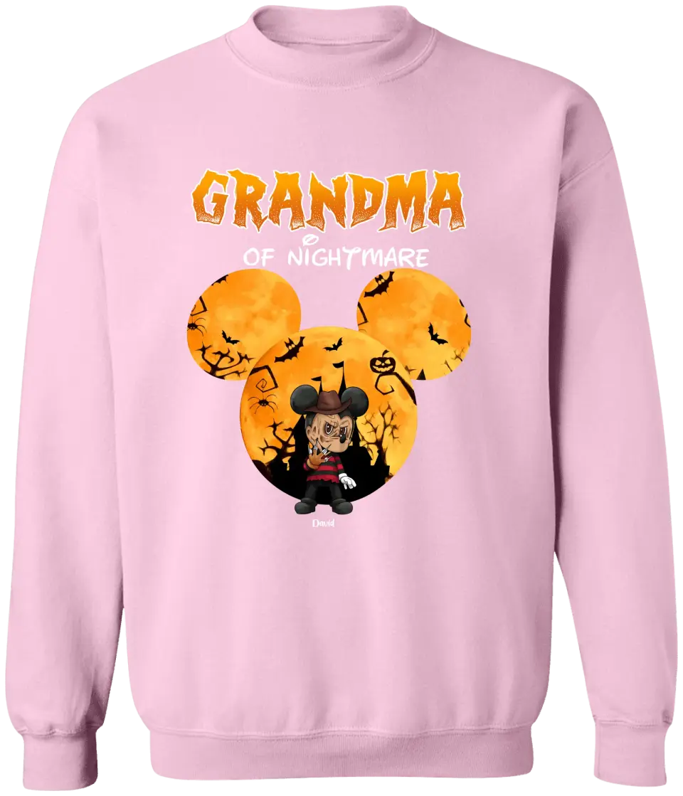 Grandma Of Nightmares Personalized Shirt - Happy Halloween Family