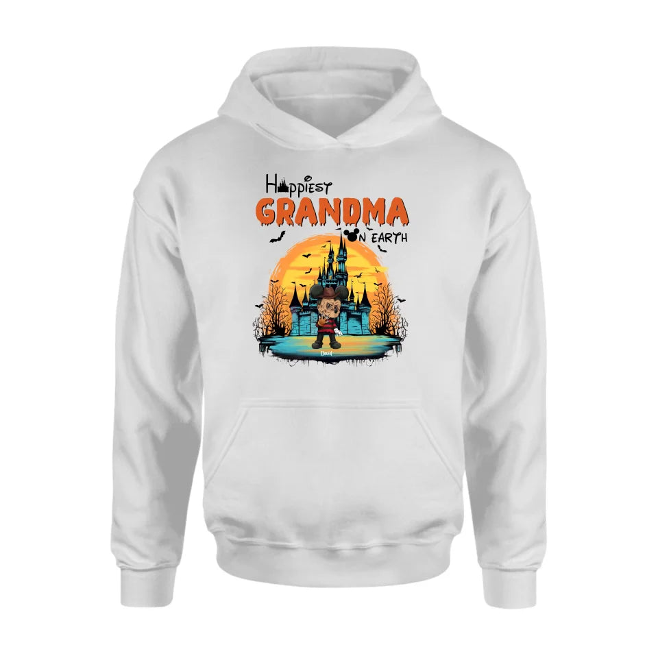 Happiest Grandma On Earth  Personalized Shirt - Happy Halloween Family