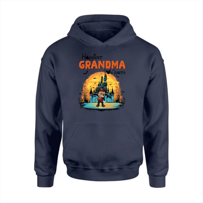 Happiest Grandma On Earth  Personalized Shirt - Happy Halloween Family