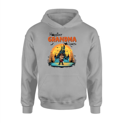 Happiest Grandma On Earth  Personalized Shirt - Happy Halloween Family