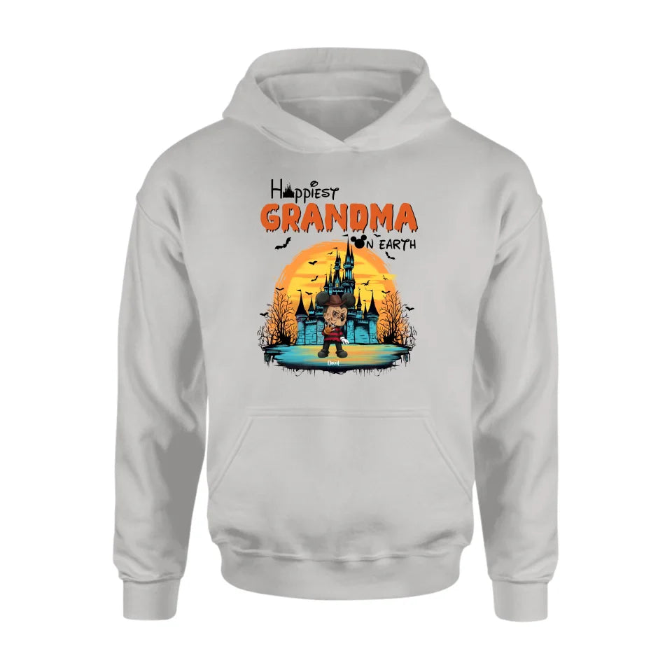 Happiest Grandma On Earth  Personalized Shirt - Happy Halloween Family