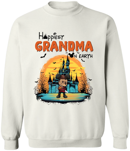 Happiest Grandma On Earth  Personalized Shirt - Happy Halloween Family