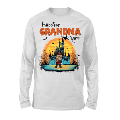 Happiest Grandma On Earth  Personalized Shirt - Happy Halloween Family