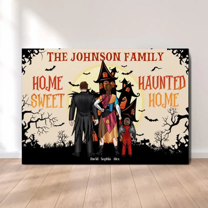 Home Sweet Haunted Home Custom Canvas, Poster, Halloween Decoration,  Halloween Gift For Family