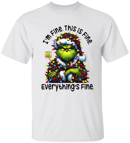 GRs_ I’m Fine, This Is Fine, Personalized T shirt For Family