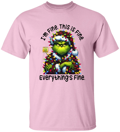 GRs_ I’m Fine, This Is Fine, Personalized T shirt For Family