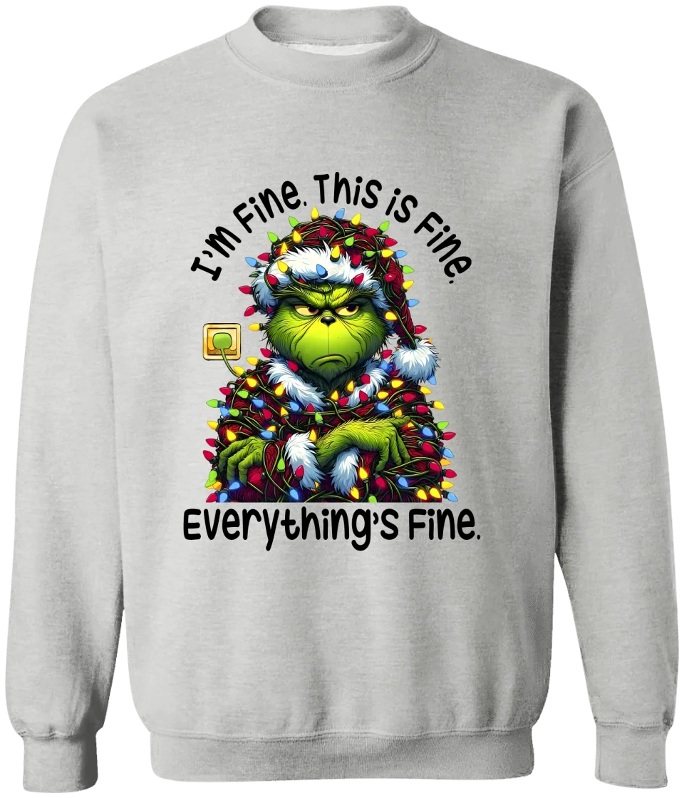 GRs_ I’m Fine, This Is Fine, Personalized T shirt For Family