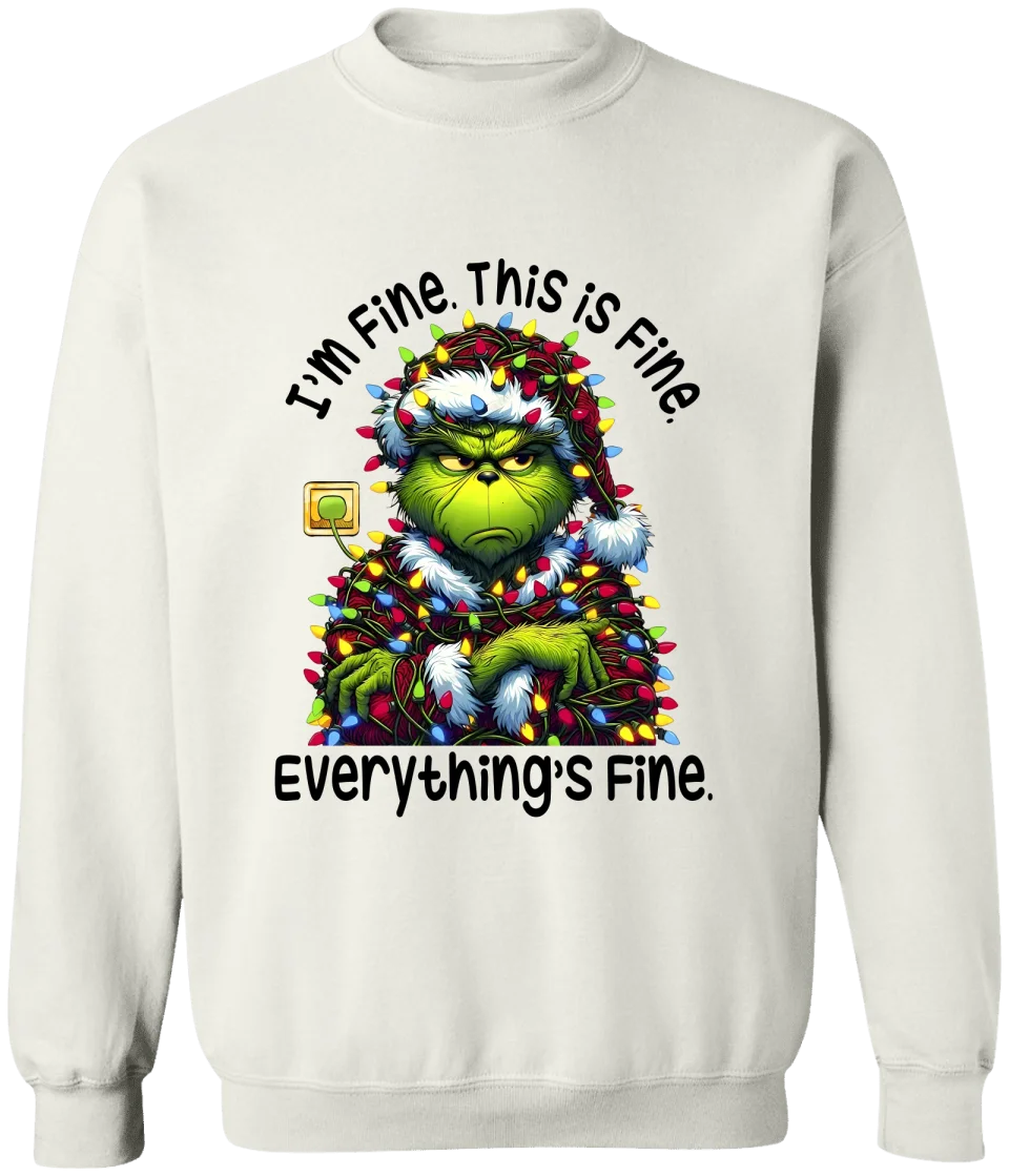 GRs_ I’m Fine, This Is Fine, Personalized T shirt For Family