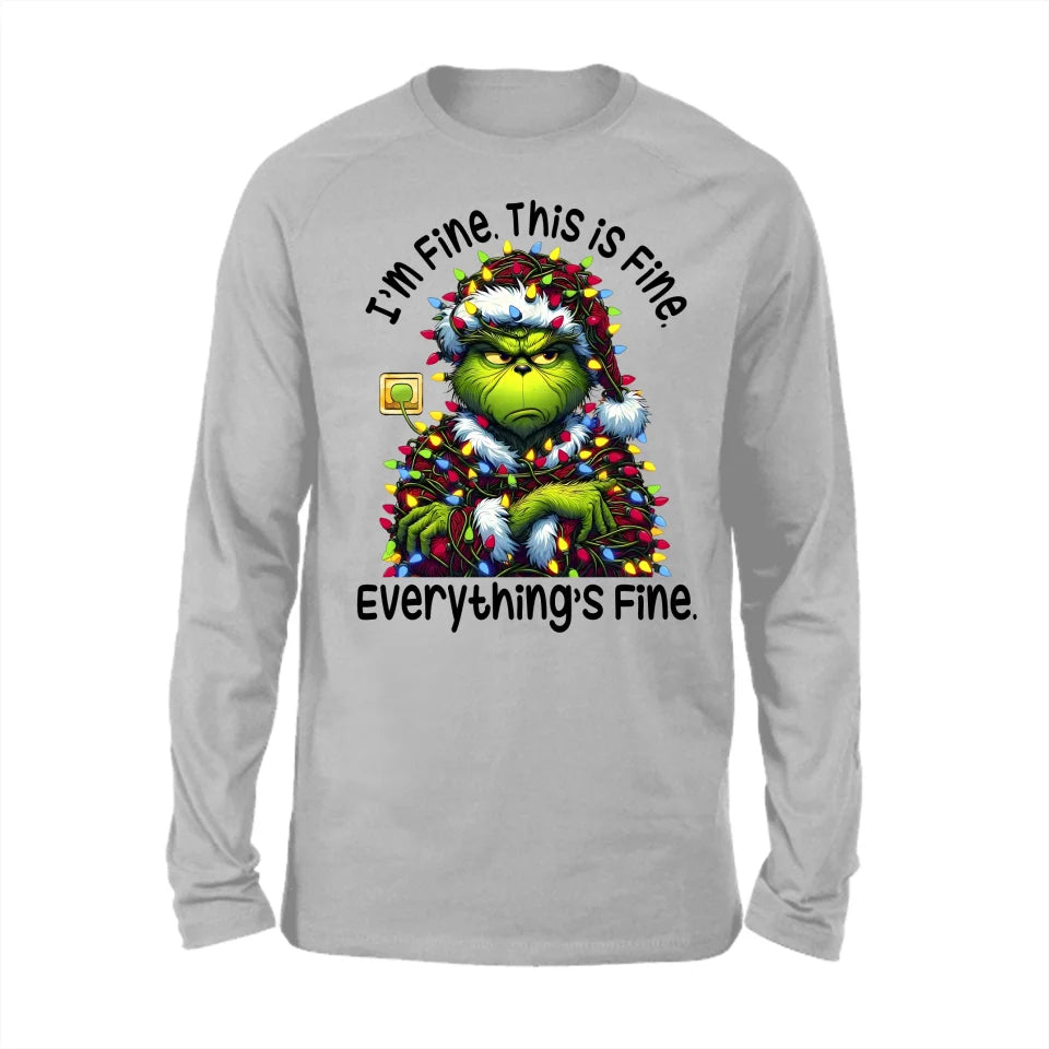 GRs_ I’m Fine, This Is Fine, Personalized T shirt For Family