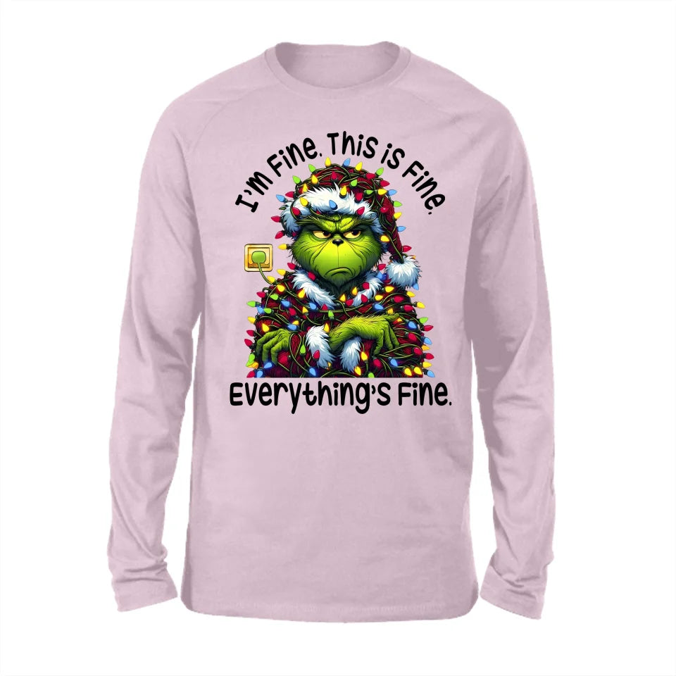 GRs_ I’m Fine, This Is Fine, Personalized T shirt For Family