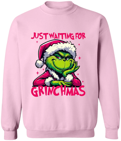 GRs_ Just waiting for grinchmas, Personalized T shirt For Family