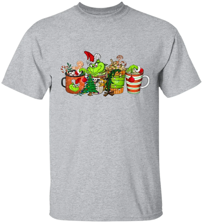 GRs_ Christmas Coffee Grinch Bundle, Personalized T shirt For Family