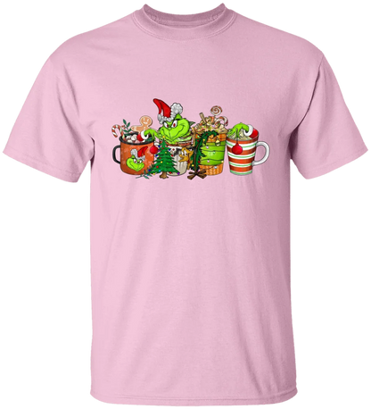 GRs_ Christmas Coffee Grinch Bundle, Personalized T shirt For Family