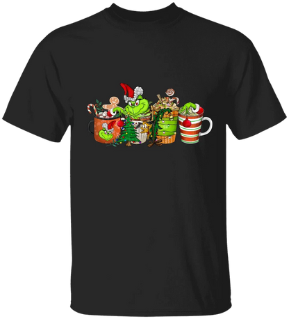 GRs_ Christmas Coffee Grinch Bundle, Personalized T shirt For Family