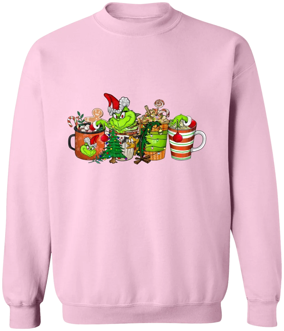 GRs_ Christmas Coffee Grinch Bundle, Personalized T shirt For Family