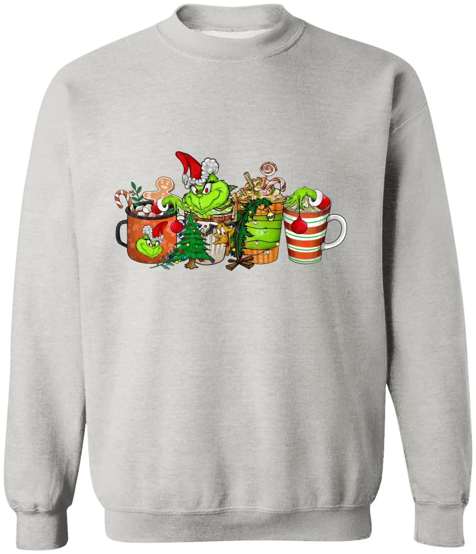 GRs_ Christmas Coffee Grinch Bundle, Personalized T shirt For Family