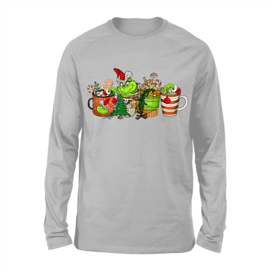 GRs_ Christmas Coffee Grinch Bundle, Personalized T shirt For Family