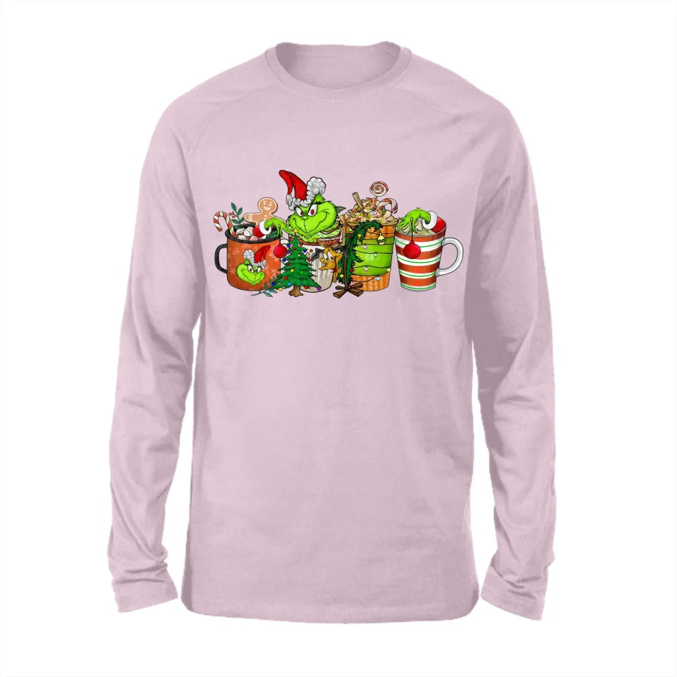 GRs_ Christmas Coffee Grinch Bundle, Personalized T shirt For Family