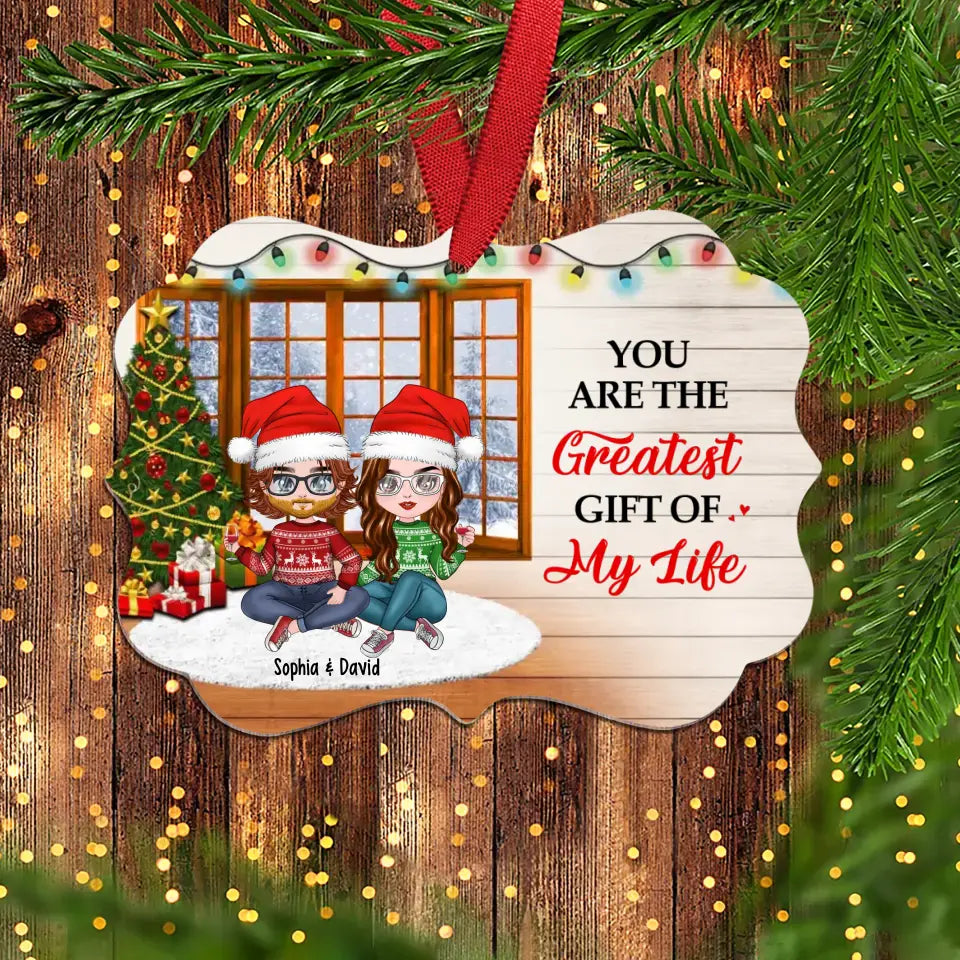 Personalized Christmas Gifts Custom Ornament for Couples, Christmas Ornament